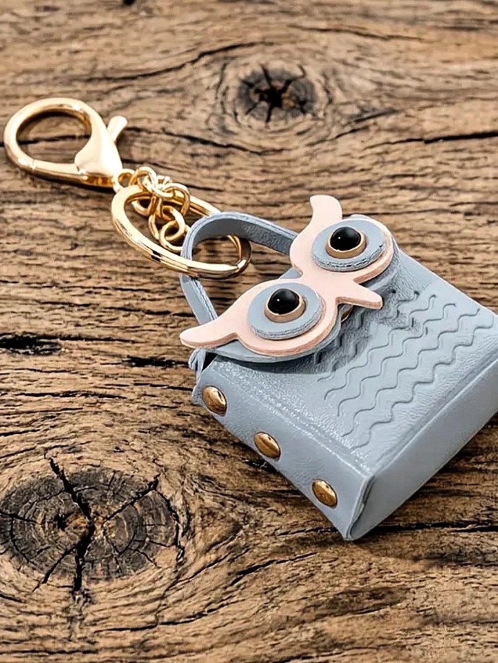 Owl Mini Bag in Blue & Pink